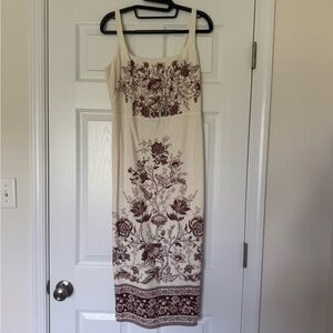 Christian Lacroix Linen Blend Midi Dress